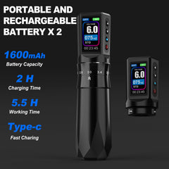 Effeer with dual 1600mAh batteries enables longer sessions and quick charging.