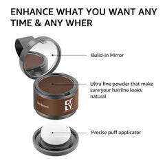 EFLY blending with fingertips to create a fuller, natural look.