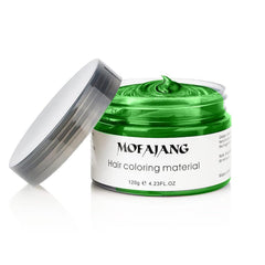 EFLY green wax on hands demonstrating easy application and shaping