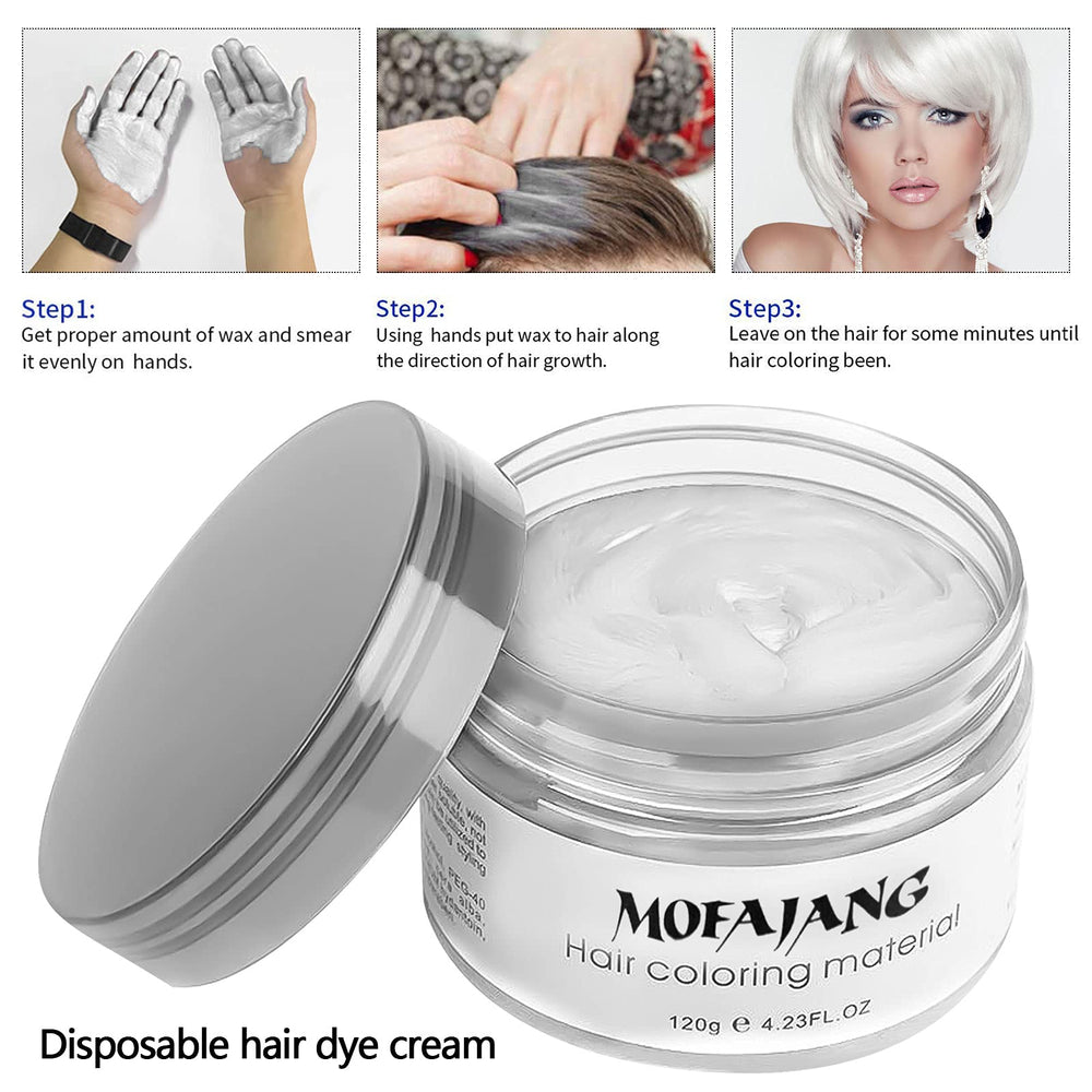 EFly Hair Wax White cosplay idea highlights temporary color for costumes.