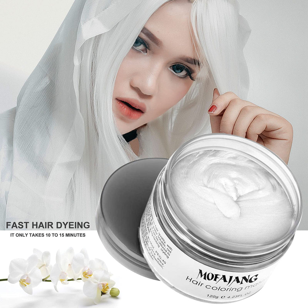 EFly Hair Wax White washout image demonstrates simple shampoo removal.