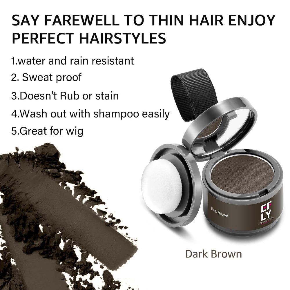 EFLY Long-Lasting Hold powder resists sweat for all-day fullness.