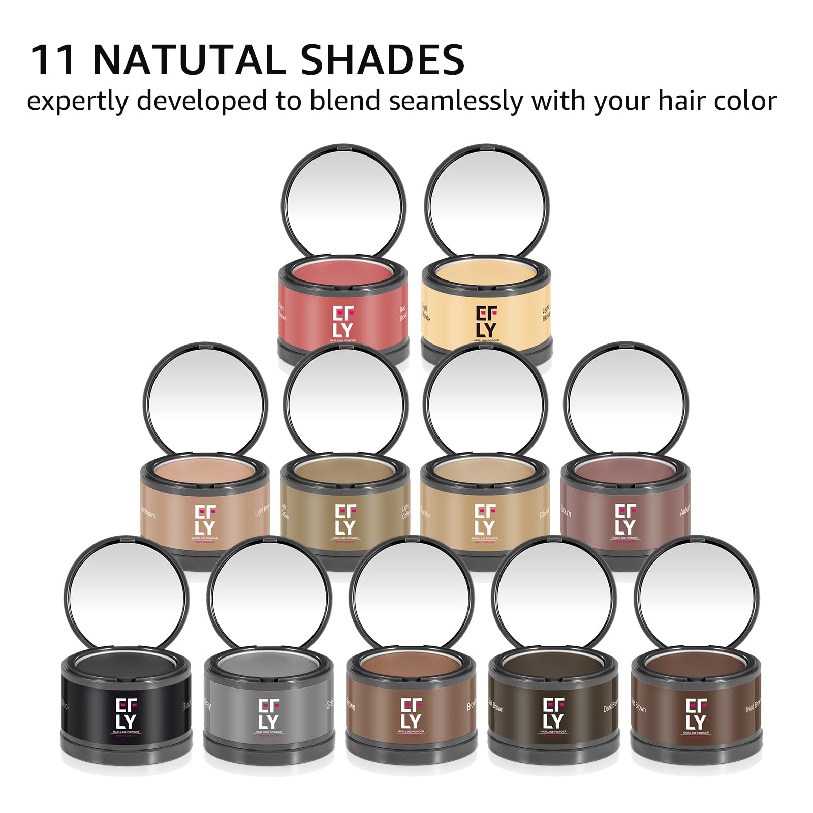 EFLY No-clump formula leaves a natural, fluffy finish.