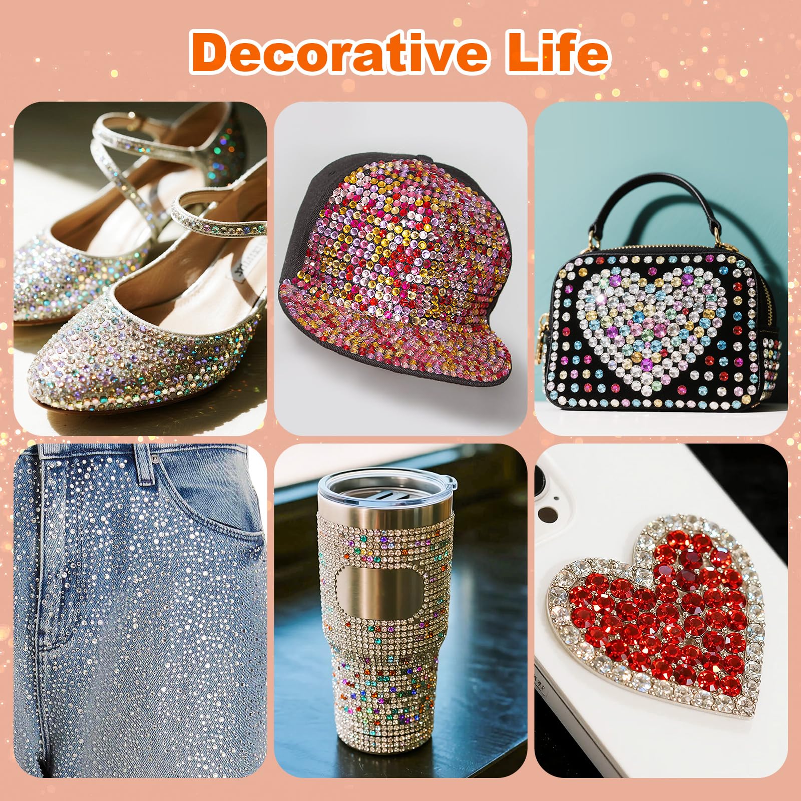 EGKamh rhinestones used to decorate fabric and apparel