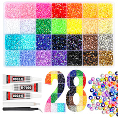 EGKamh resin jelly rhinestones in 28 colors for versatile bedazzling