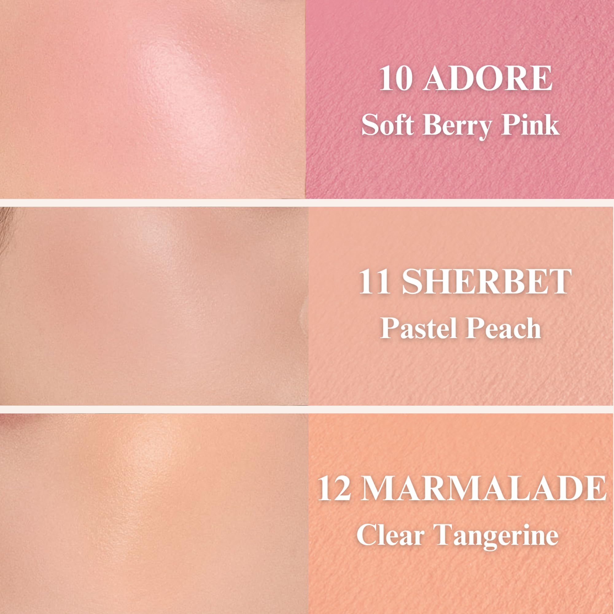 EGLIPS All Over Blusher translucent watercolor finish remains true over time.