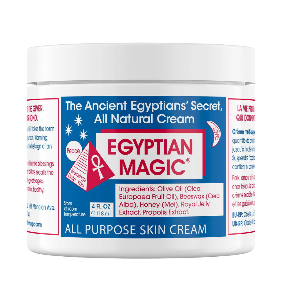 Egyptian Magic all-purpose cream jar front view showing versatile hydration.