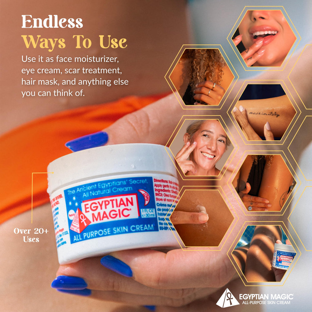 Egyptian Magic lip and eye care for smooth, comfortable skin