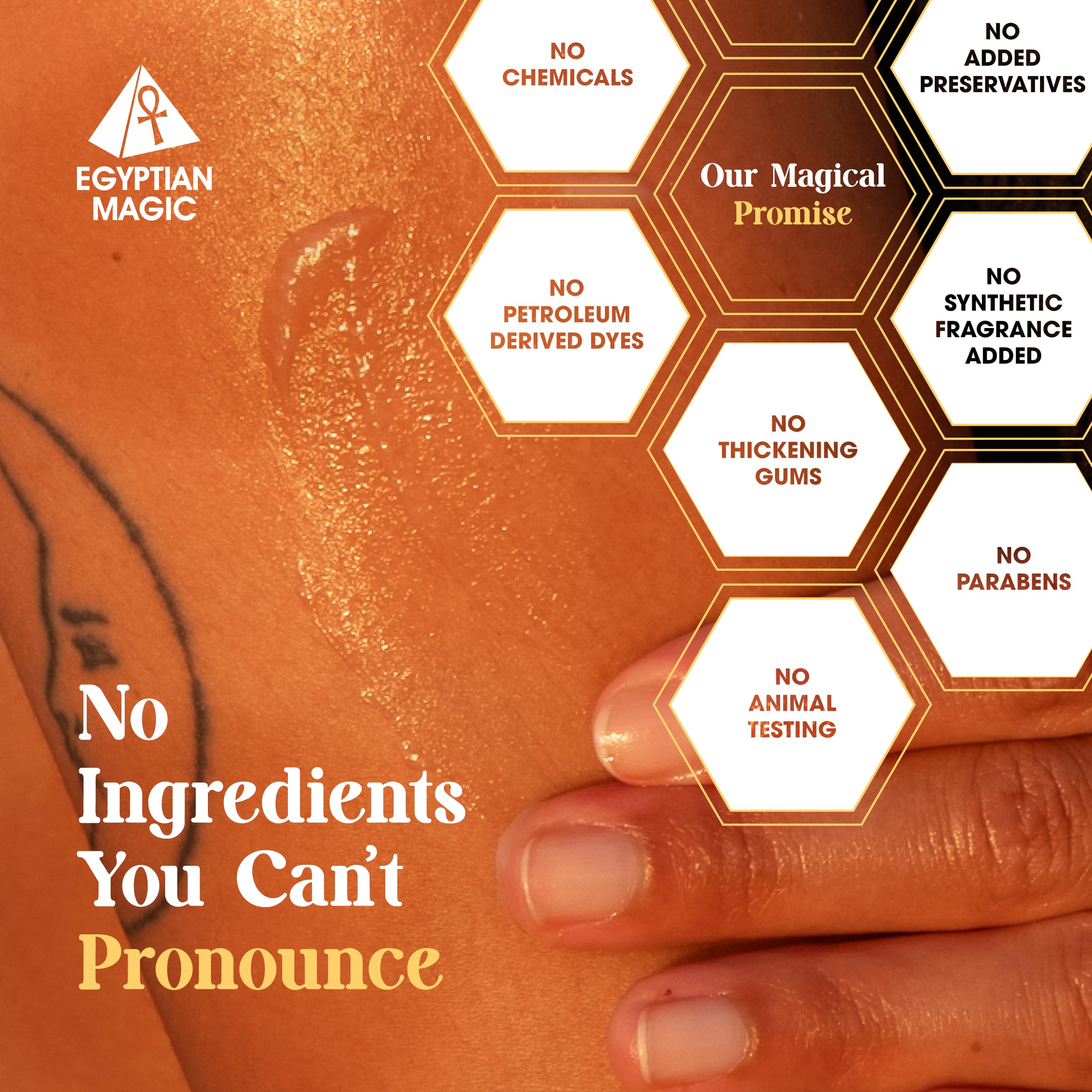 Egyptian Magic on tattoo aftercare providing soothing protection.