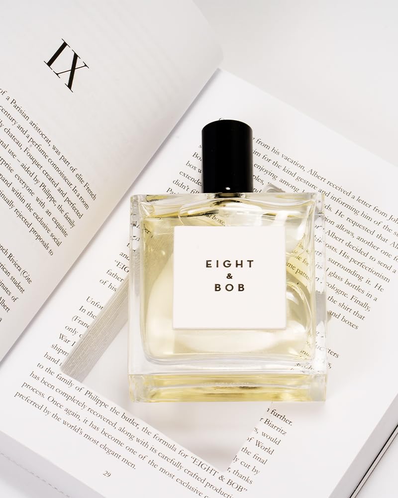 Eight & Bob Inside Book packaging showcases a discreet, exclusive scent experience