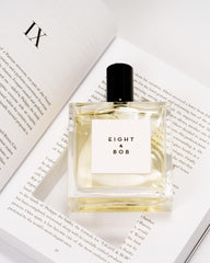 Eight & Bob Inside Book packaging showcases a discreet, exclusive scent experience