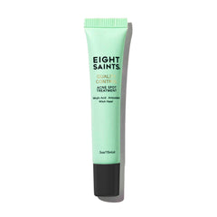 Eight Saints acne spot-treatment jar on white backdrop enables precise blemish care