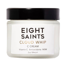 Eight Saints Cloud Whip jar front with unscented Vitamin C cream for daily hydration