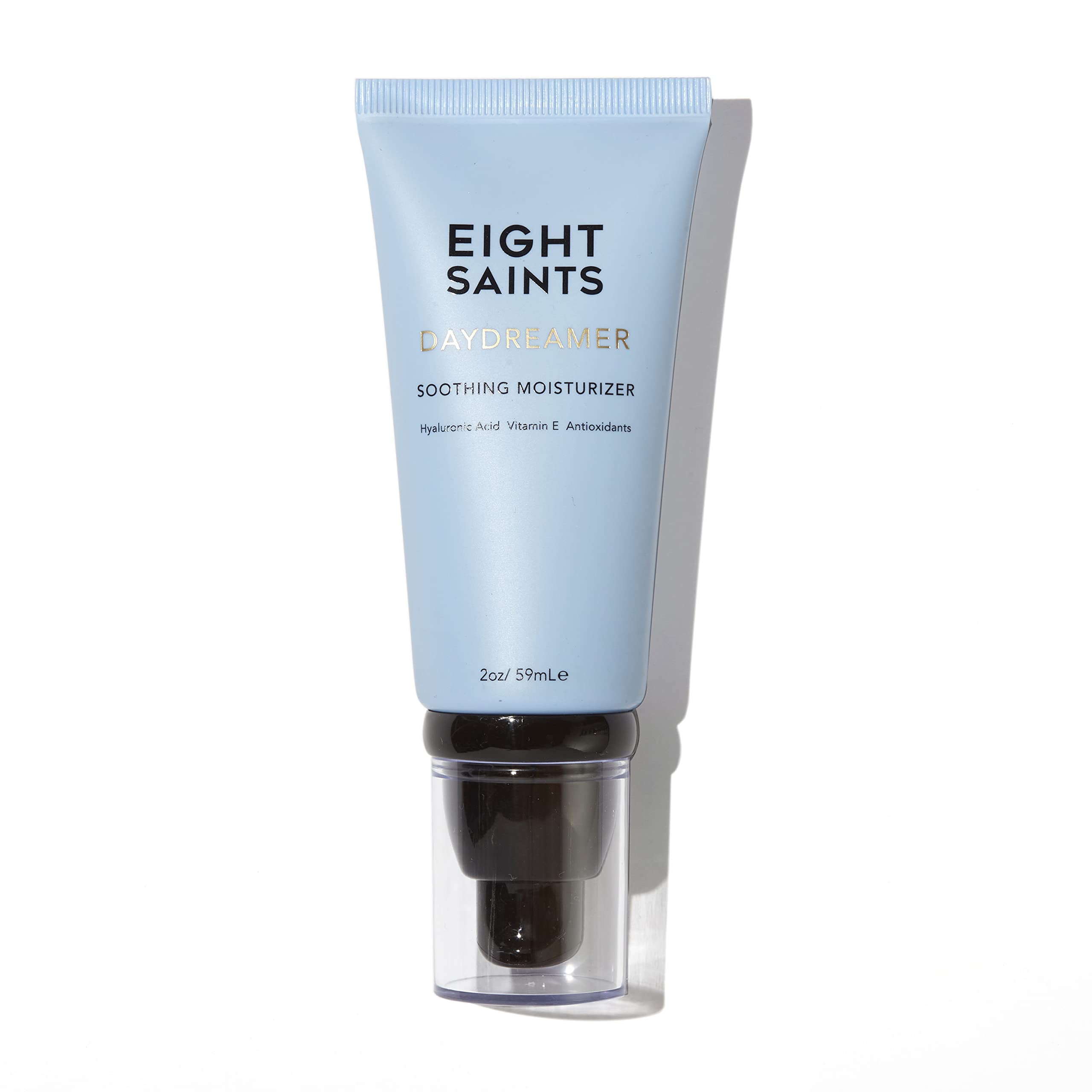 Eight Saints Daydreamer bottle close-up showing oil-free hydration for daily use.