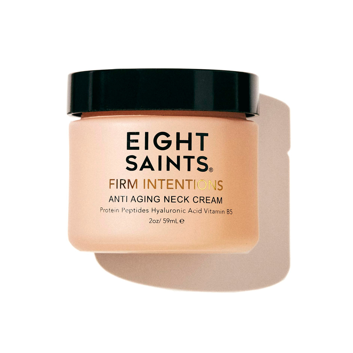 Eight Saints Firm Intentions neck cream hero image suggests smoother neck skin