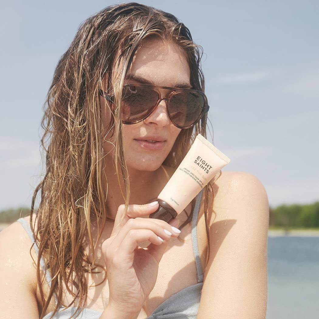 Ingredients highlight Hyaluronic Acid and Squalane in Eight Saints SPF 30.