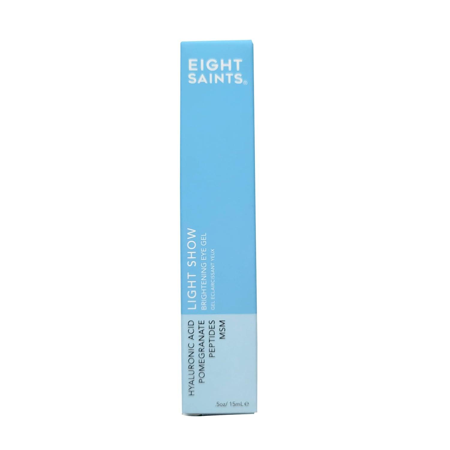 Eight Saints eye gel on dark-circle area with gentle application
