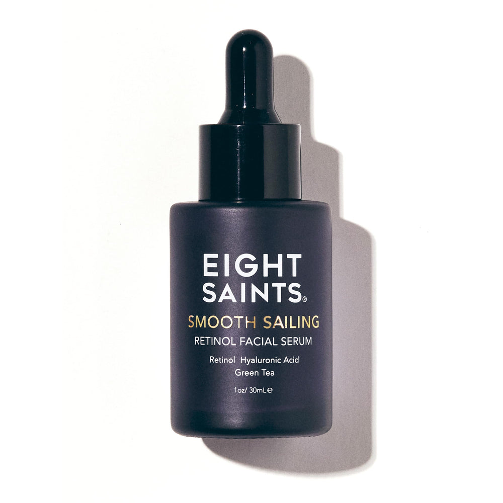 Eight Saints retinol serum bottle showing premium packaging for daily firming