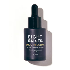 Eight Saints retinol serum bottle showing premium packaging for daily firming