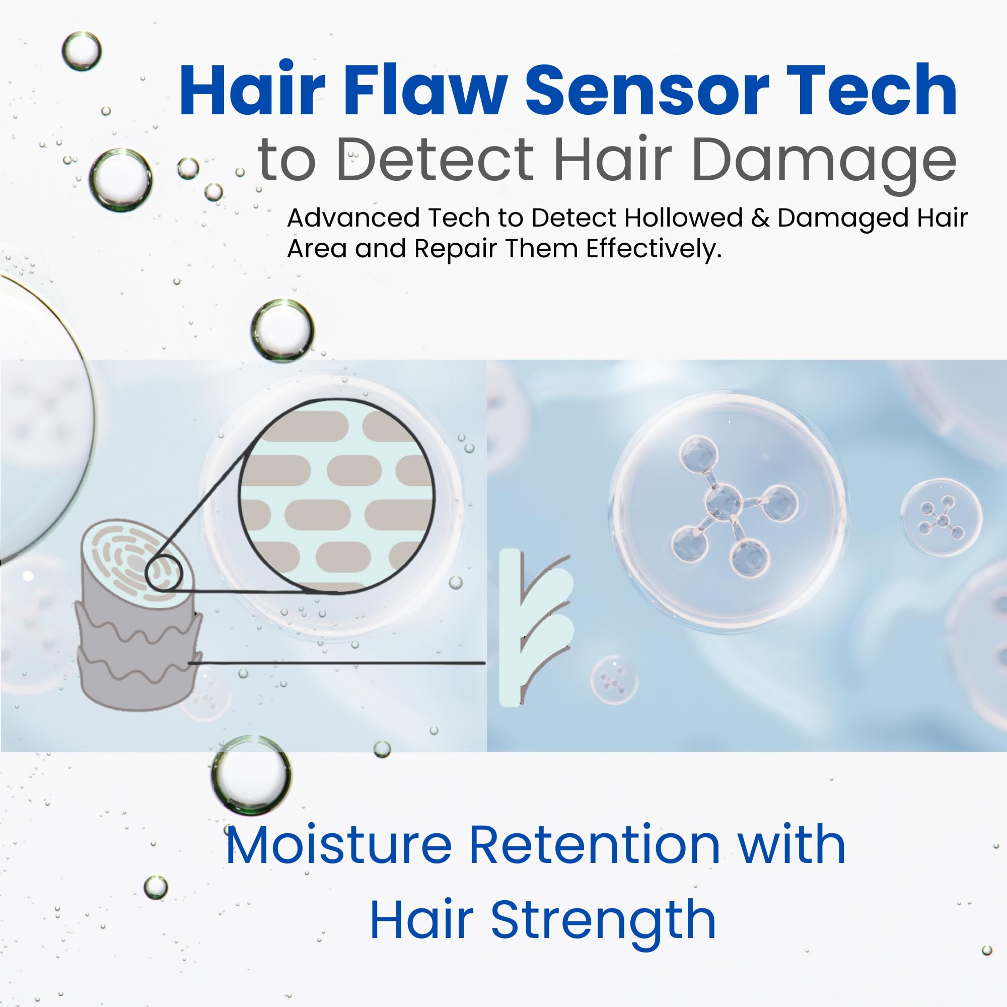 Eight the Thalasso hair oil application glide, smooth distribution