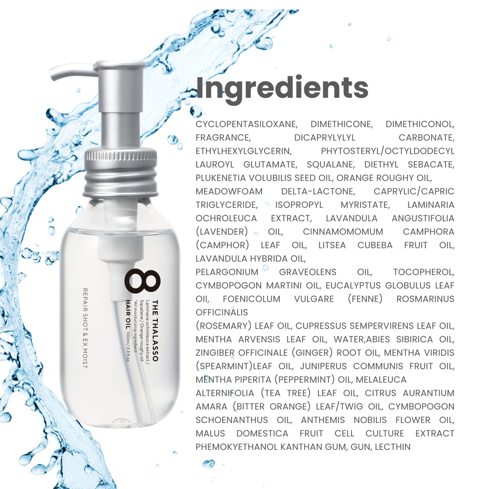 Eight the Thalasso paraben-free and sulfate-free formula label