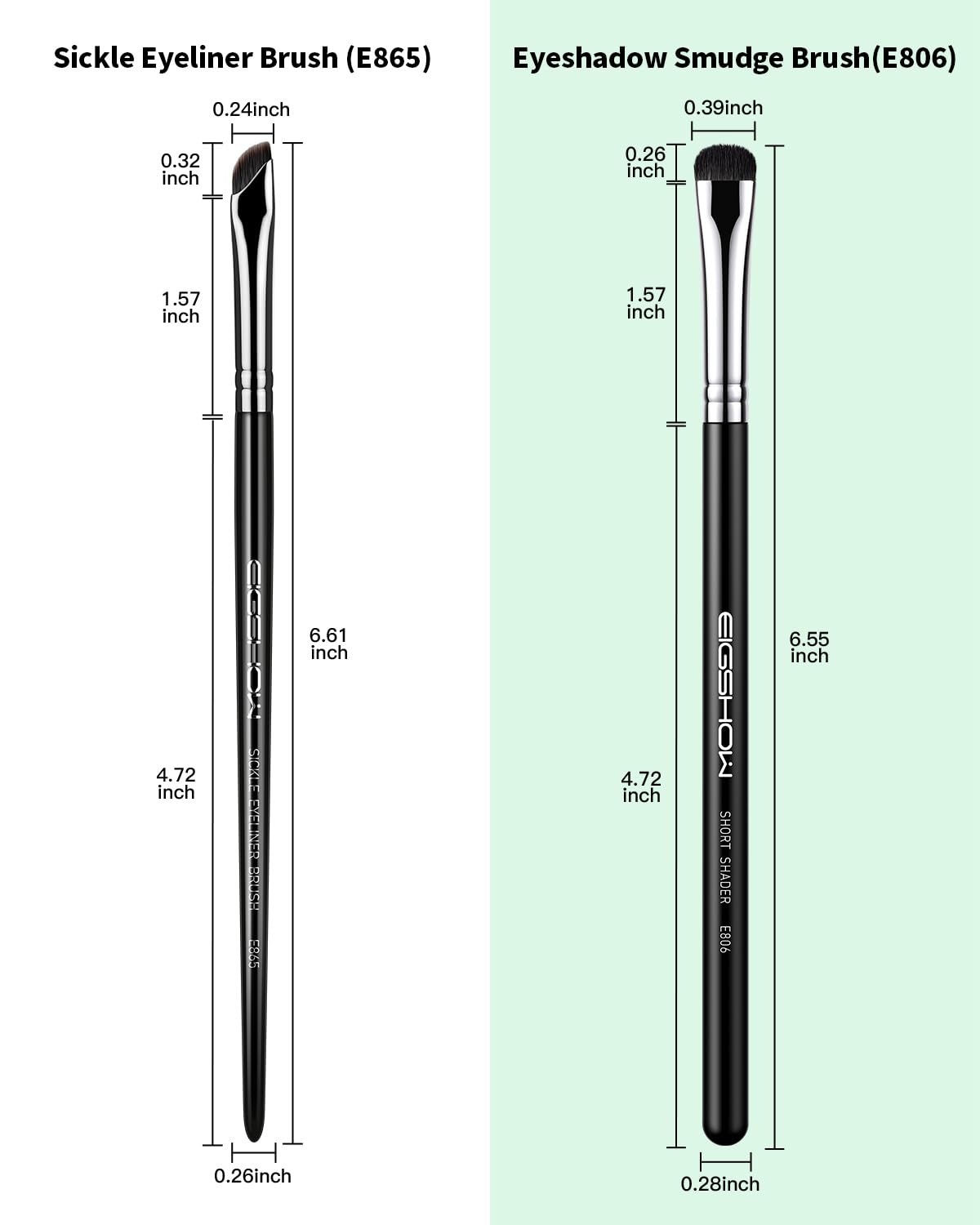 EIGSHOW eyeliner brush fine angle for sharp, clean wing lines