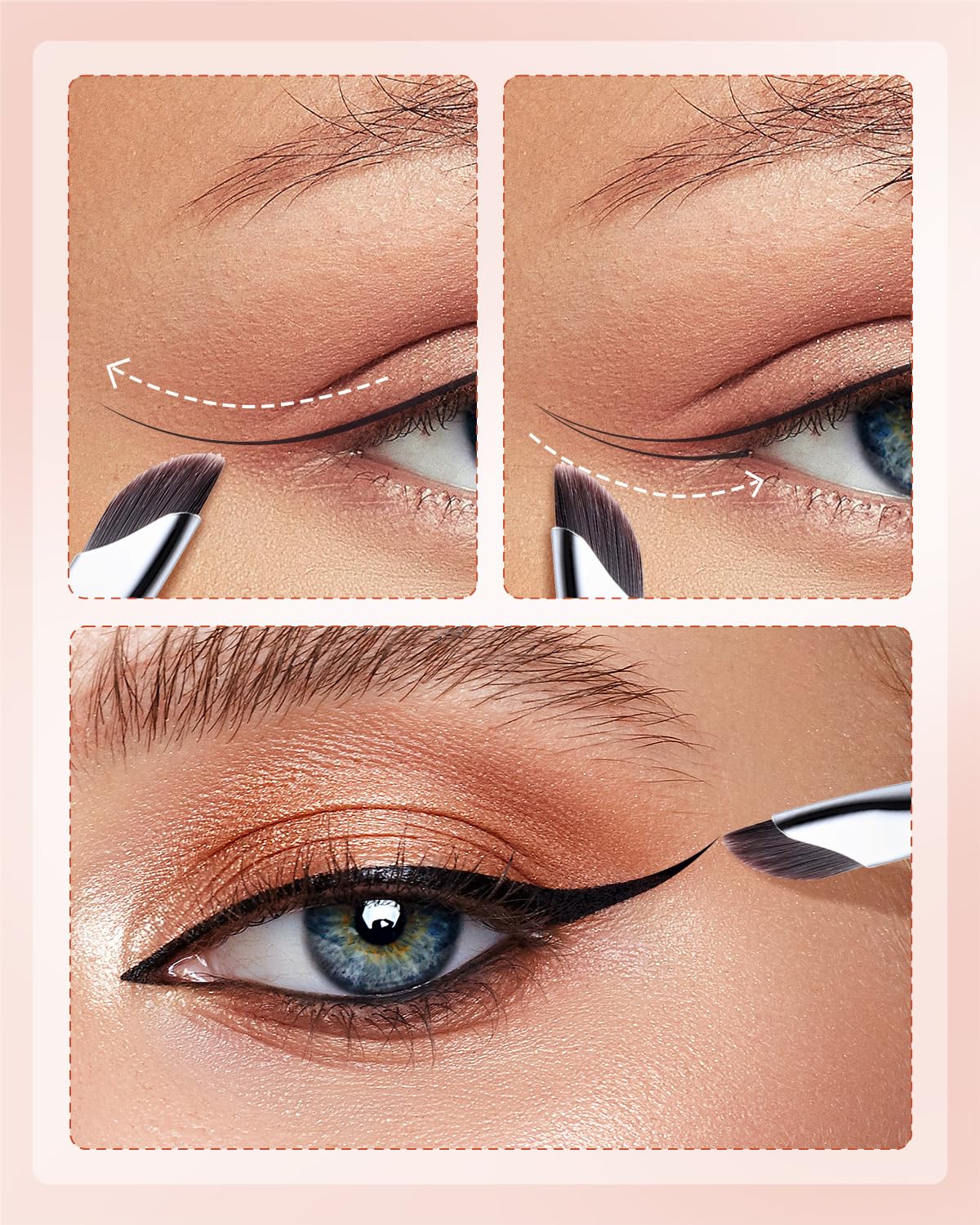 EIGSHOW Eyeliner Brush lid-application for seamless lid makeup.