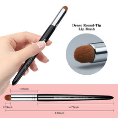 EIGSHOW lip brush with soft, dense bristles for gentle use.