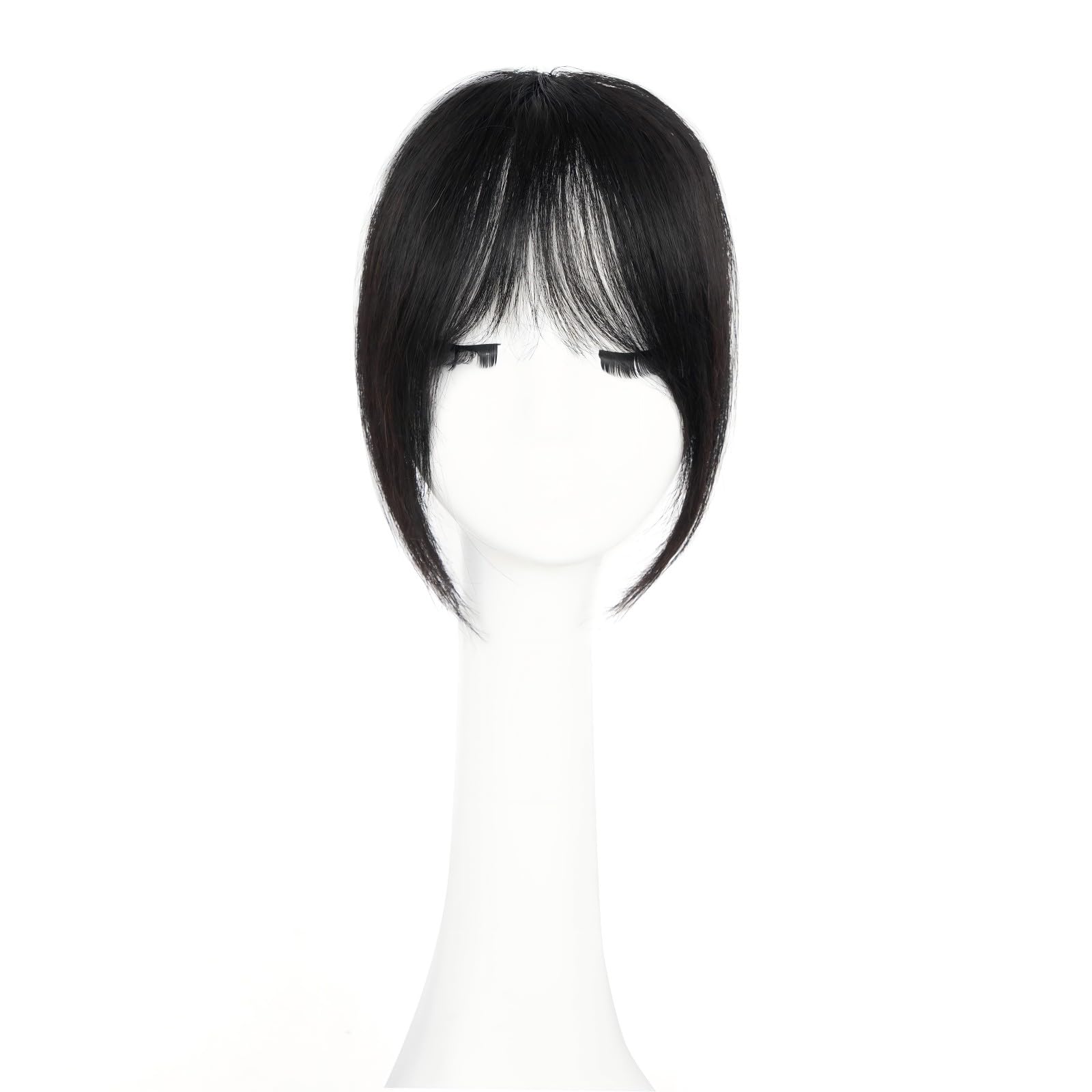 EINAEY clip-in bangs natural blend close-up for seamless daily wear