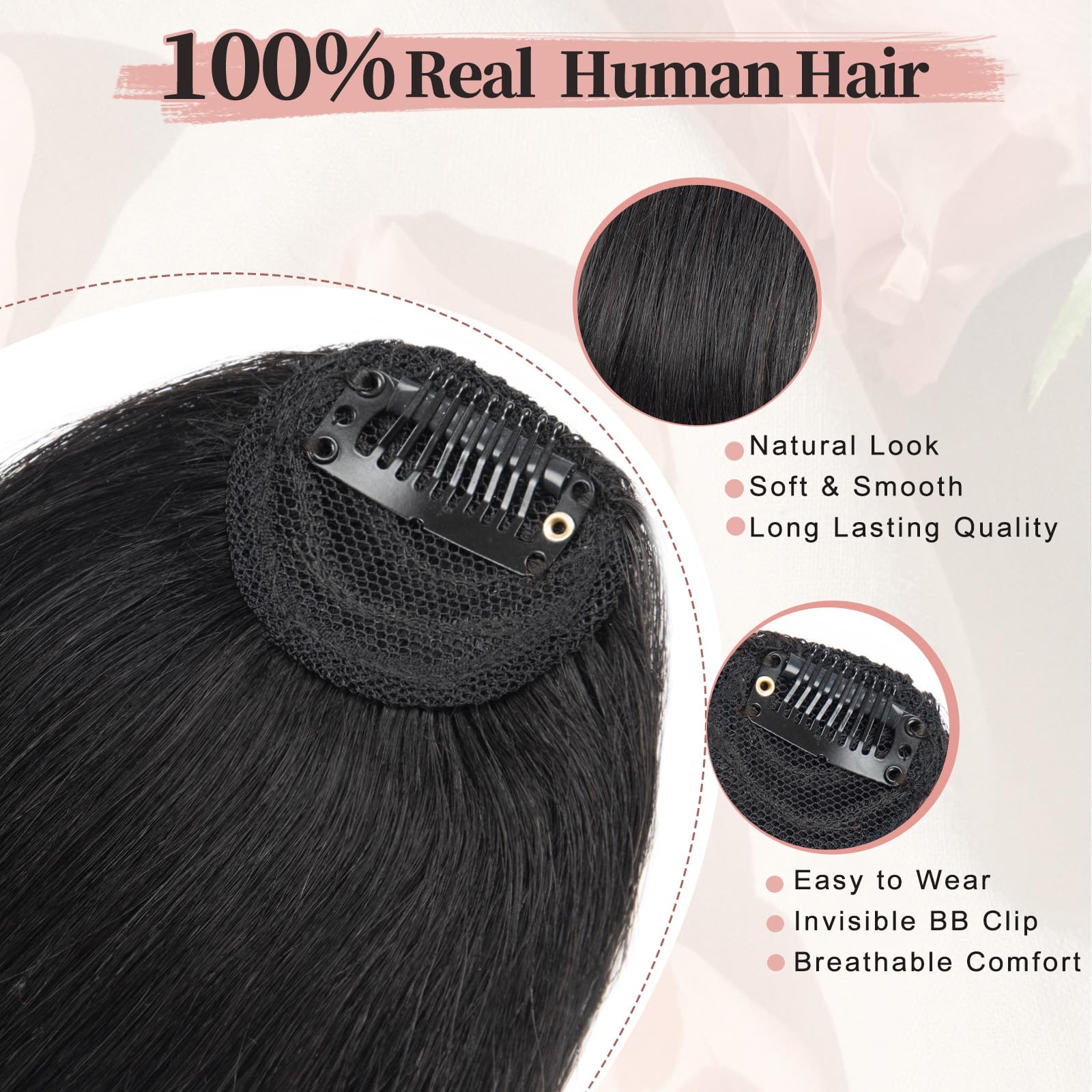 EINAEY French wispy bangs highlight face framing and soft features