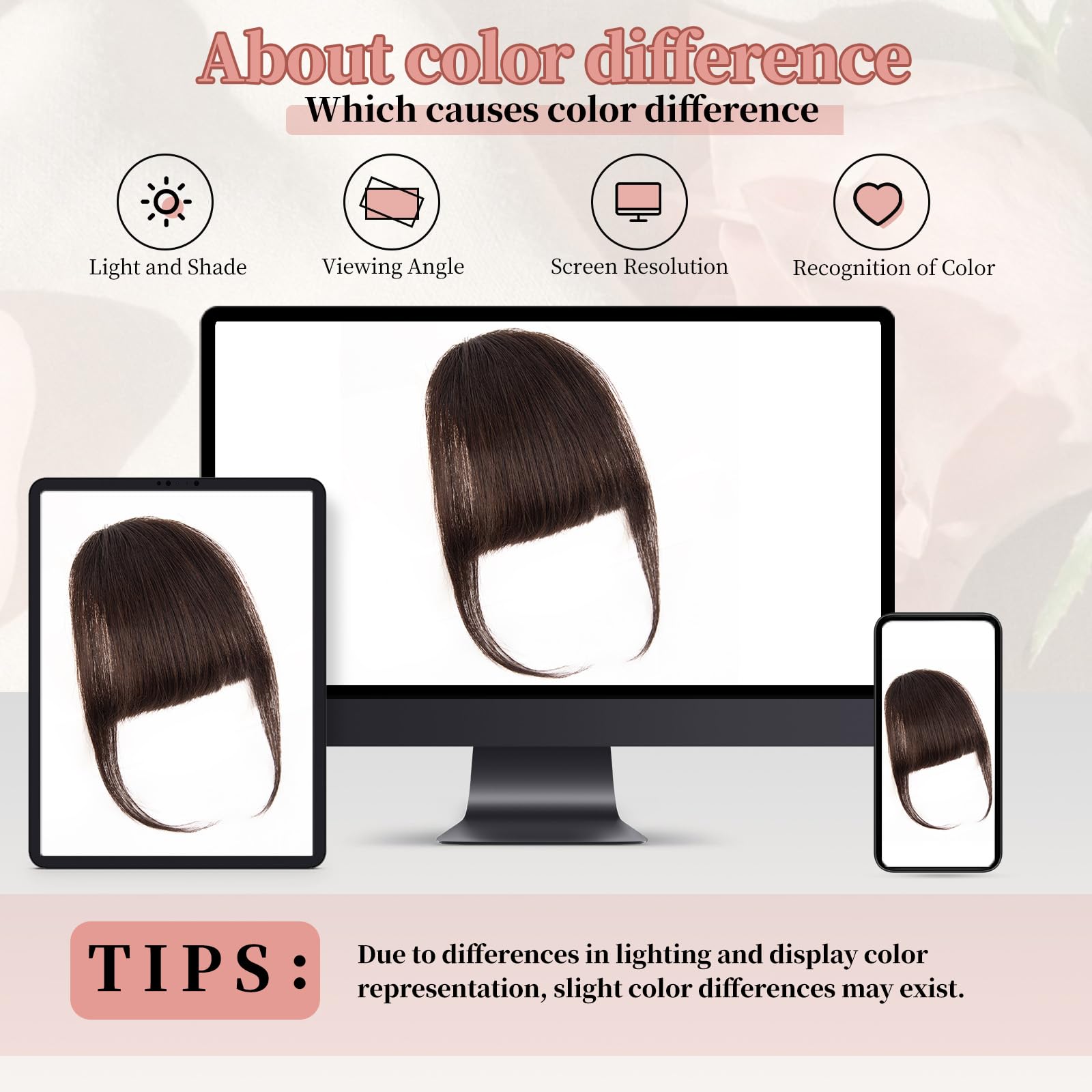 EINAEY real human hair bangs for natural blend