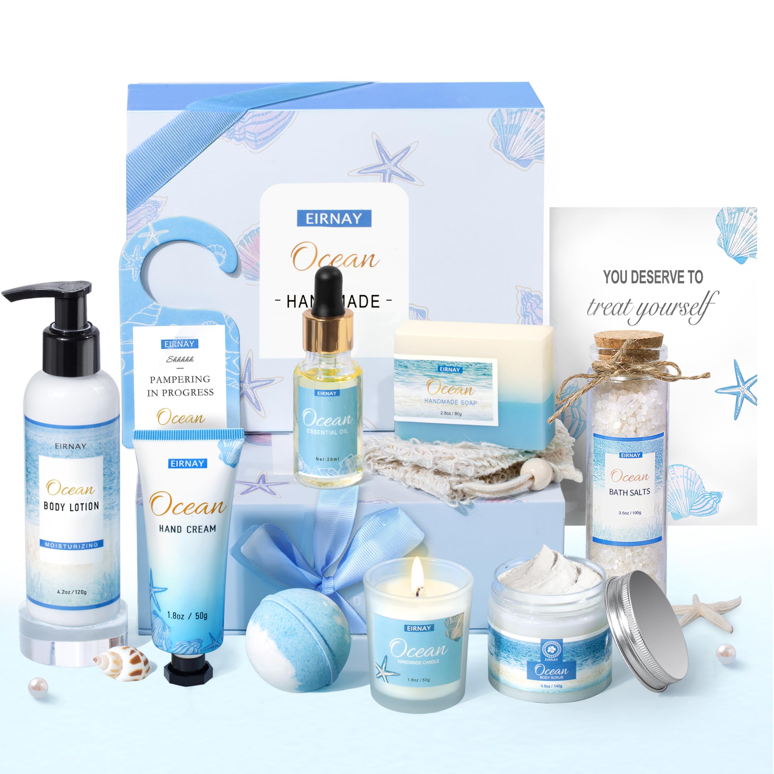 EIRNAY Ocean Spa Gift Box for at-home pampering and gifting