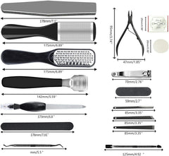 EKOCSIO 36-in-1 pedicure kit foot file for salon-like smoothness at home