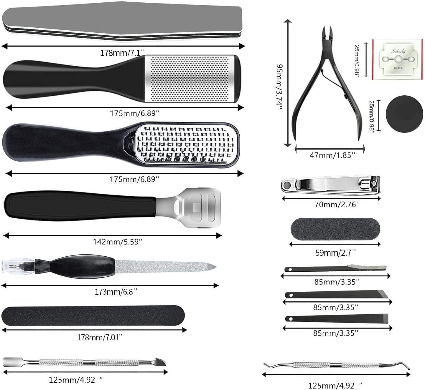 Cuticle pusher and foot clipper from EKOCSIO for precise grooming