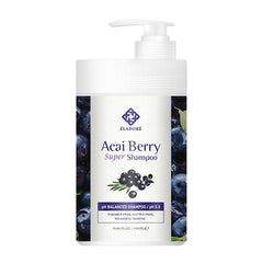 Elabore Acai Berry Super Hair Shampoing : bouteille élégante et lavage doux pour cheveux