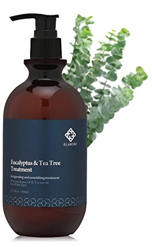 Elabore Eucalyptus & Tea Tree Shampoo foamy lather on hands demonstrates cleansing action