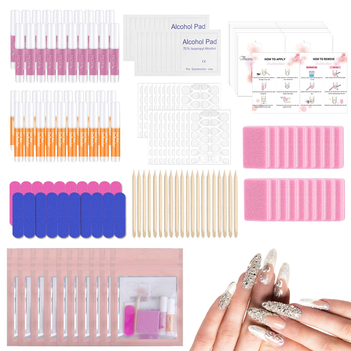 ELALRAU nail glue provides fast bonding for DIY manicures