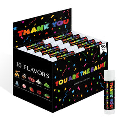 ElasignShopo lip balm collection—50-pack set for bulk gifting at events.