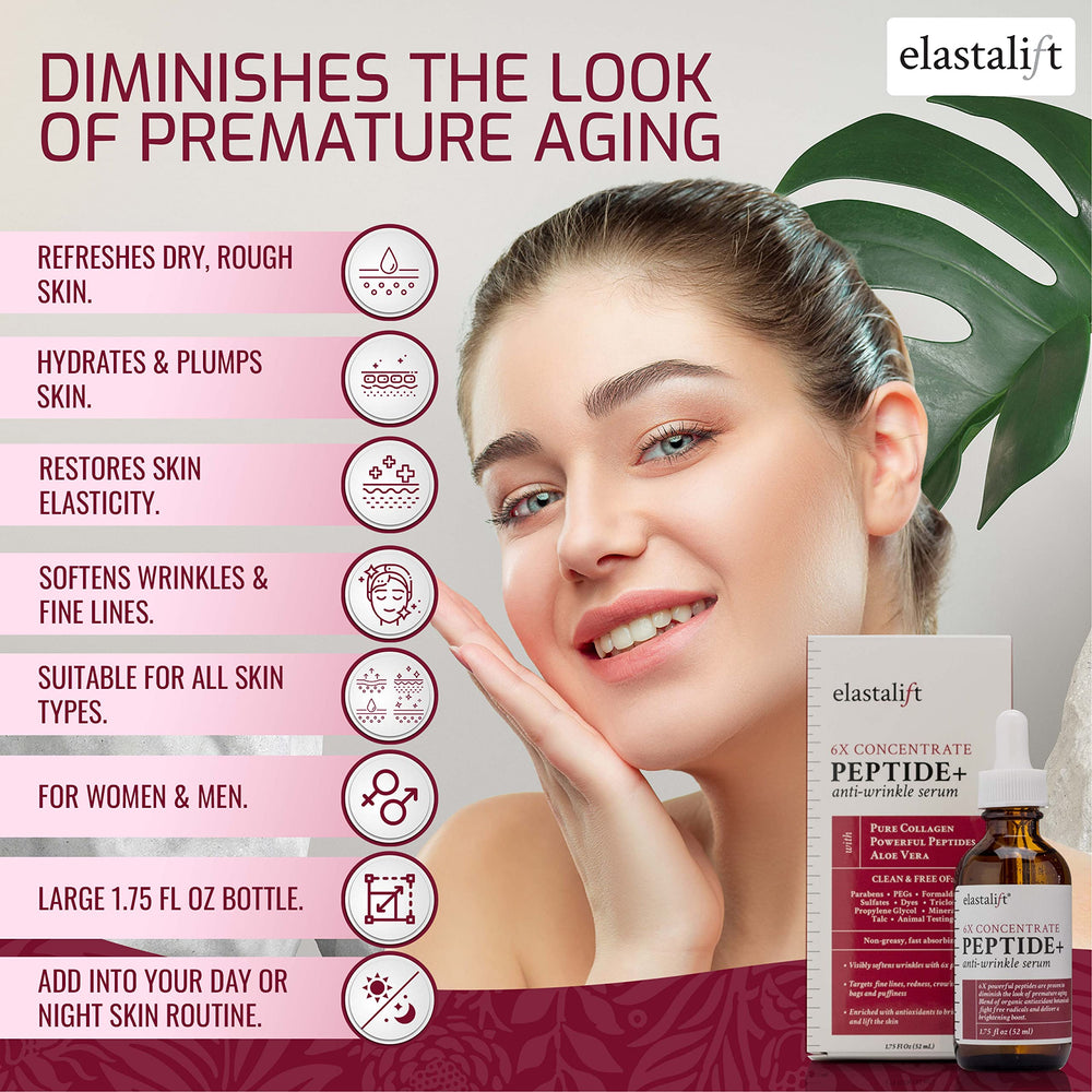 Elastalift bottle on matte surface suggests premium daily skincare routine