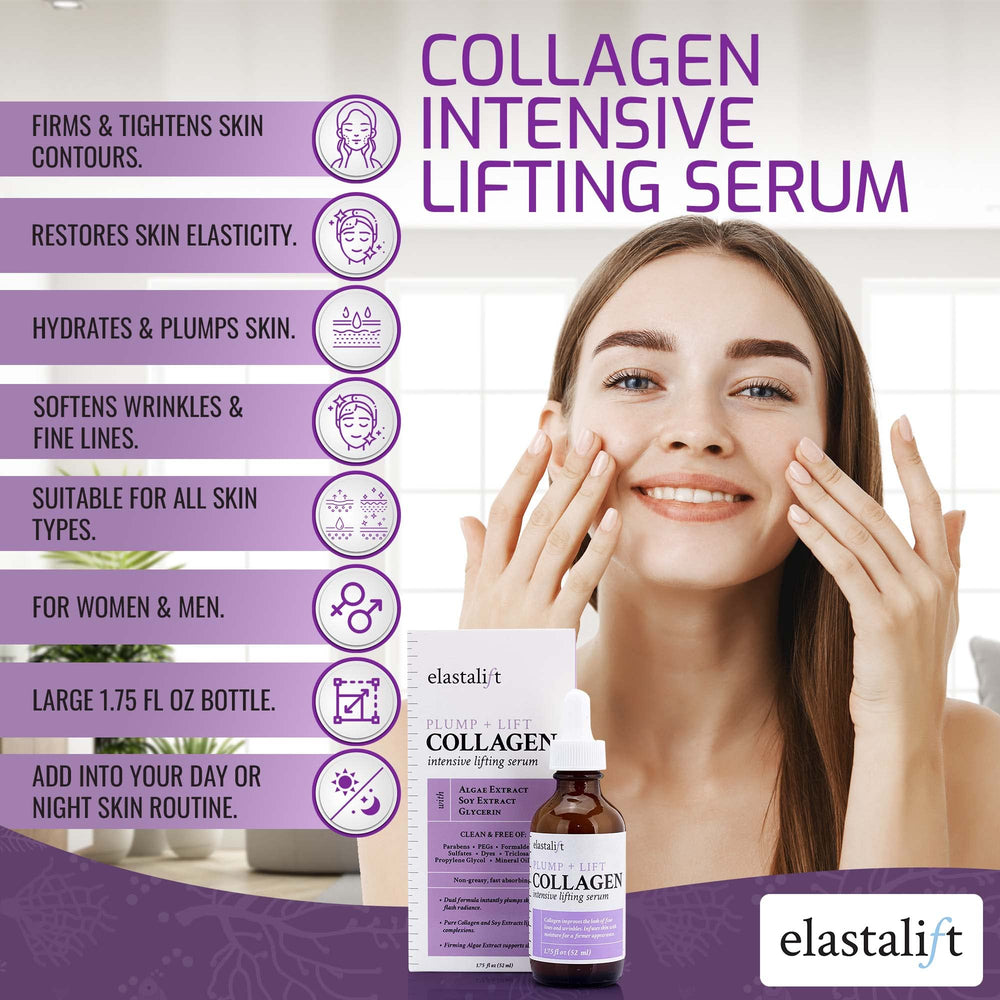 Elastalift bottle label indicating dermatologist-tested and allergy-tested.