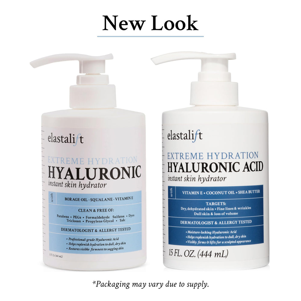 Elastalift Hyaluronic Acid Cream ingredients panel highlighting ceramides and aloe.