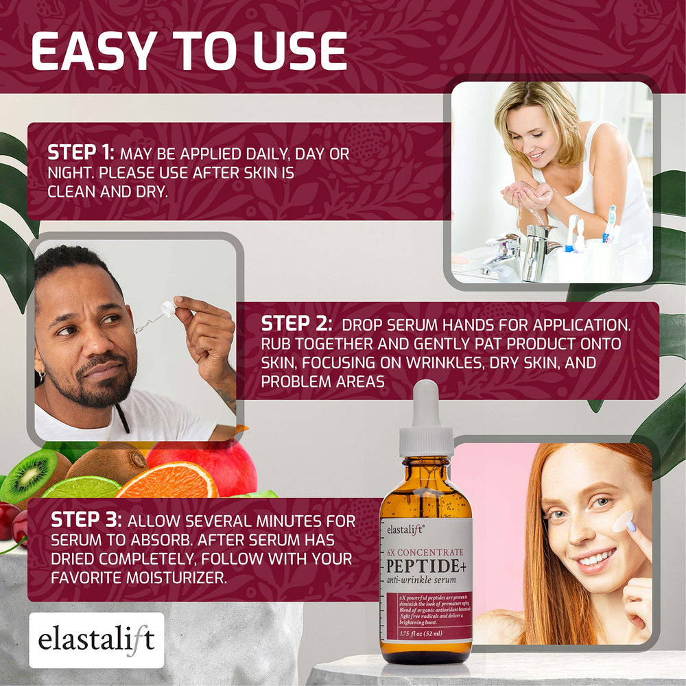 Elastalift serum texture swirl showcases lightweight, hydrating feel