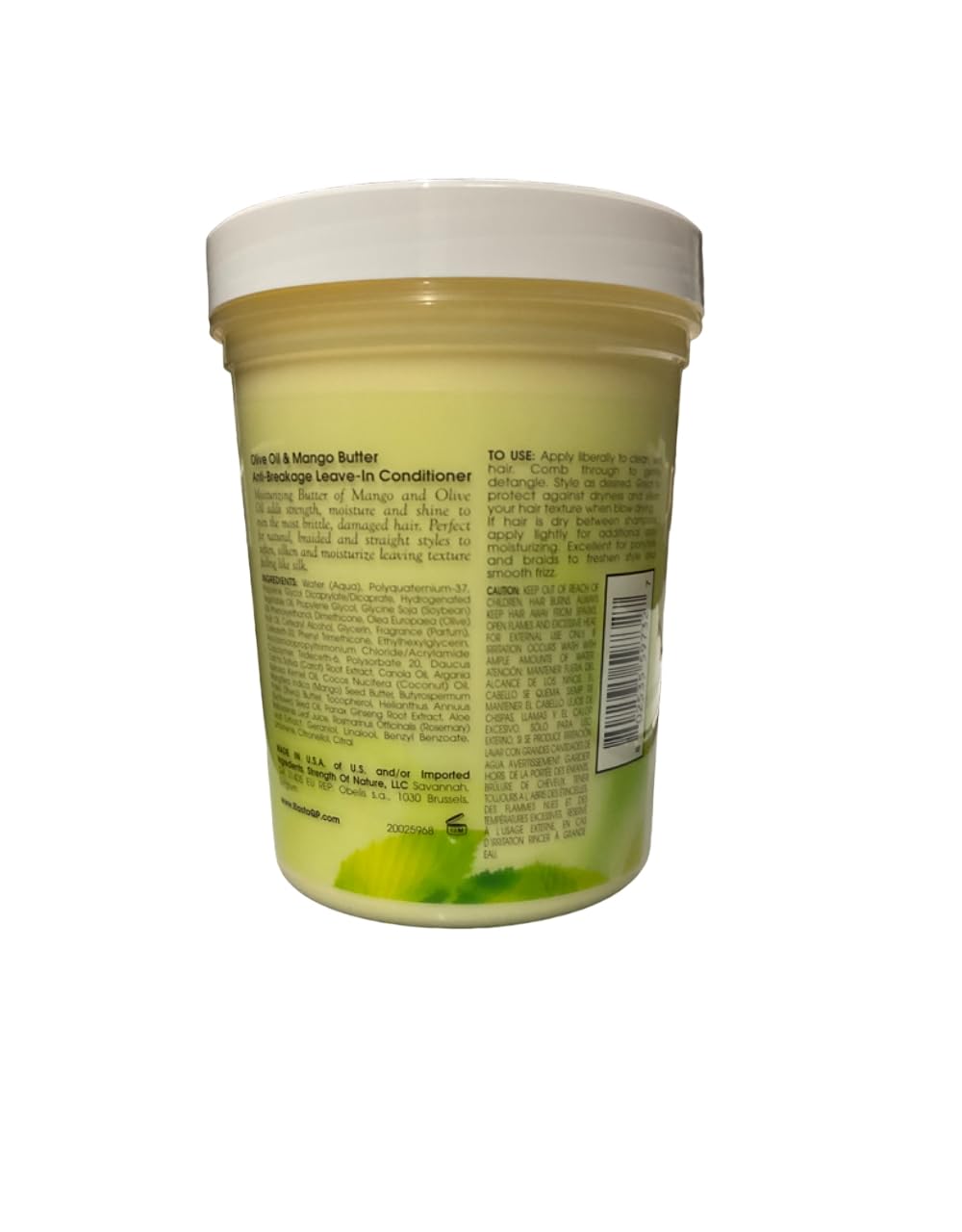 Elastaqp olive and mango leave-in pack of 2 emphasizes value and routine.