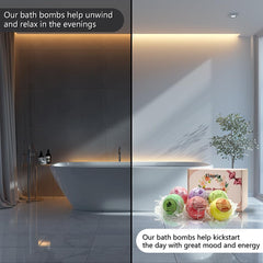 Elaunva peppermint bombs provide a cooling, invigorating soak.