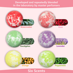 Elaunva bath bombs rose scent enhances gentle, luxurious bath moments.