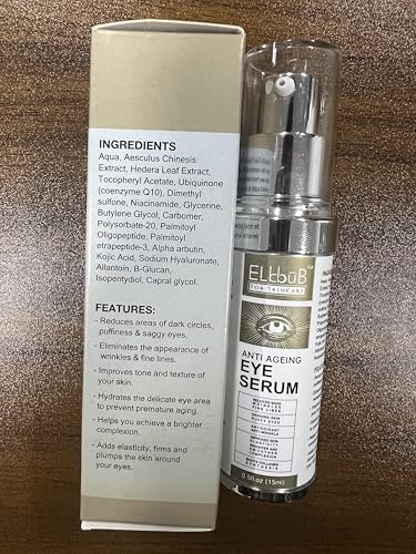 ELBBUB eye serum texture swatch highlighting lightweight absorption and hydration