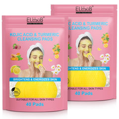 ELBBUB Turmeric Cleansing Pad packaging highlights convenient single-use design for daily routines.