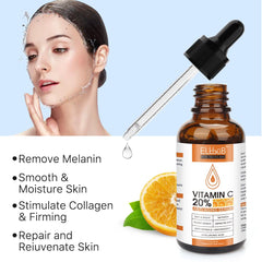 ELBBUB Vitamin C Serum label closeup showing ingredients for informed use