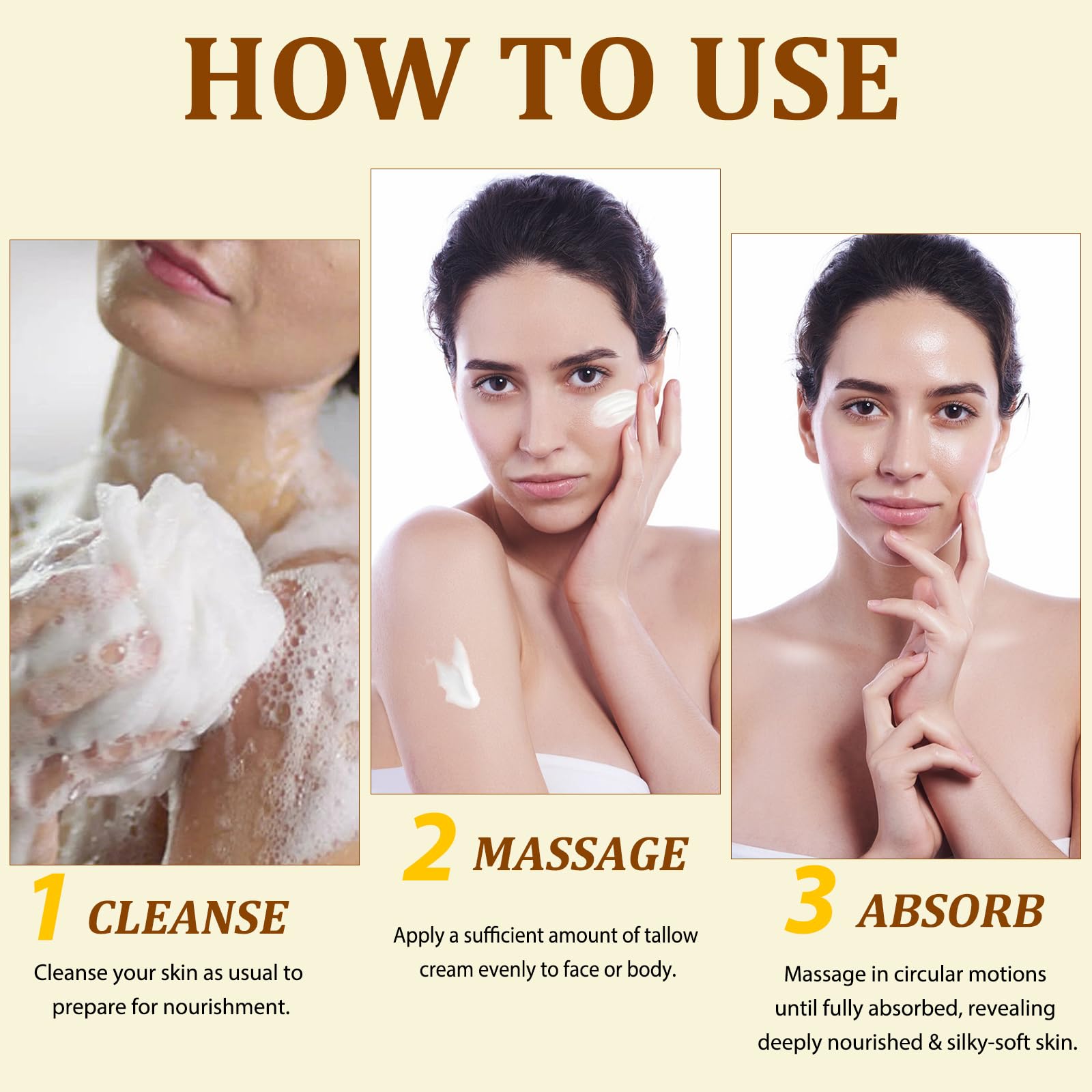 Eco-friendly packaging of ELBBUB whipped tallow cream supports sustainable skincare.