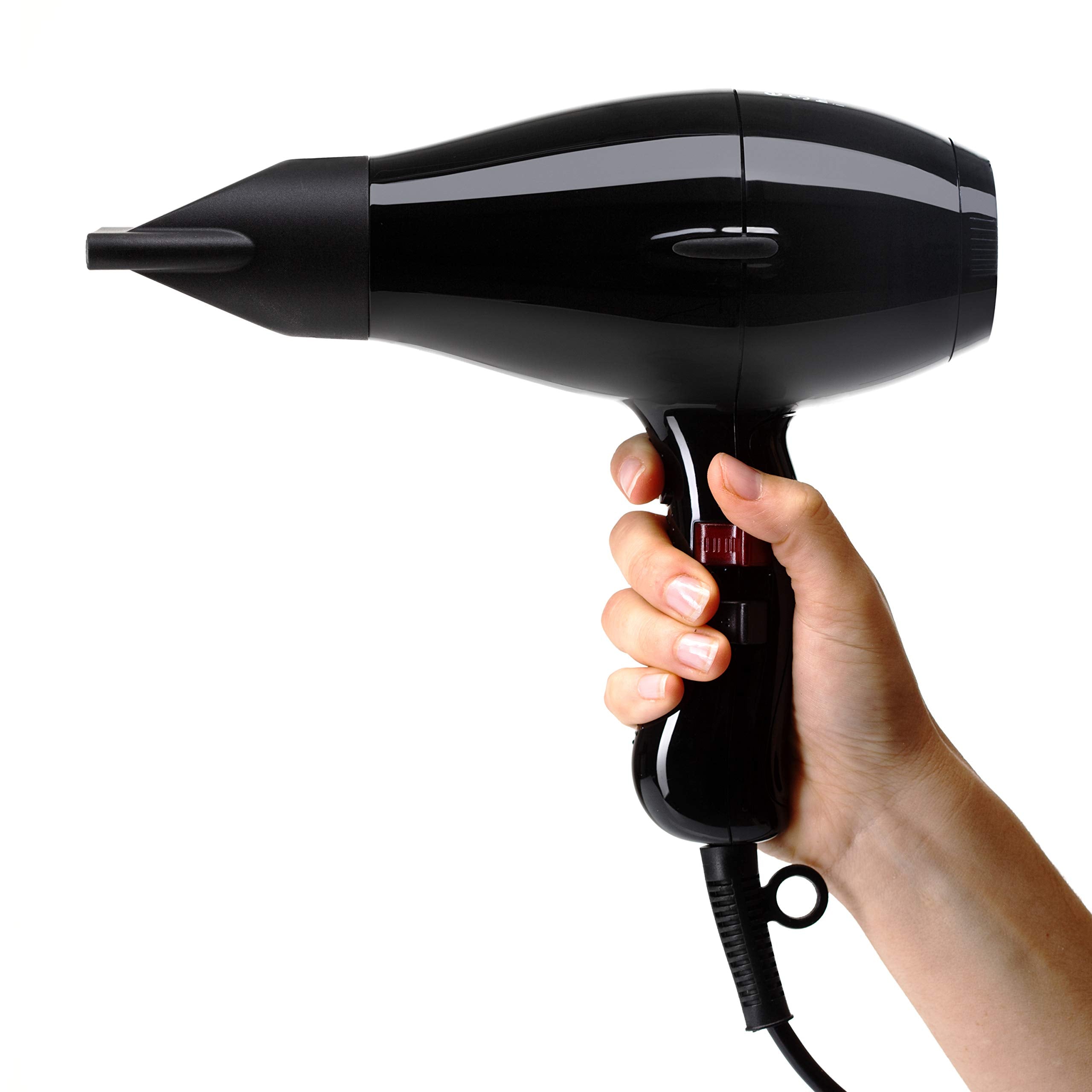 Elchim 3900 Light Ionic Black packaging with two concentrators included.